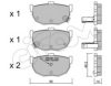 CIFAM 822-362-1 Brake Pad Set, disc brake